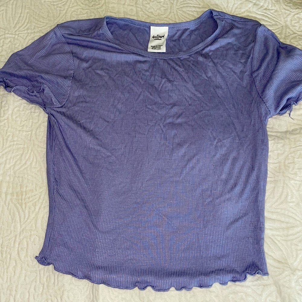 Purple crop top